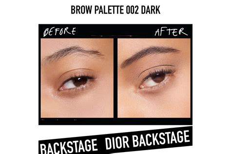 Dior Backstage Brow Palette 002 Dark Review, Swatch